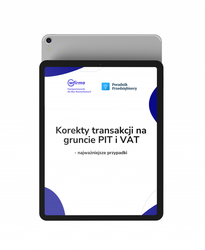 Korekty transakcji na gruncie PIT i VAT