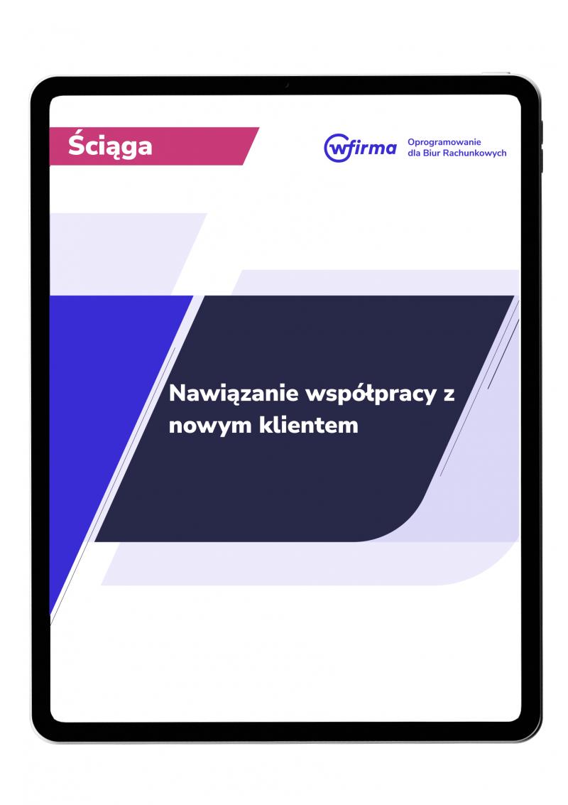 Nawiązanie współpracy z nowym klientem w biurze rachunkowym