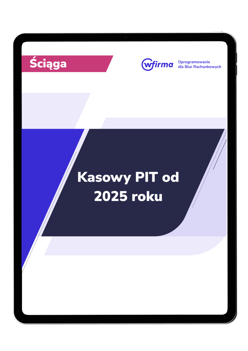 Kasowy PIT od 2025 roku