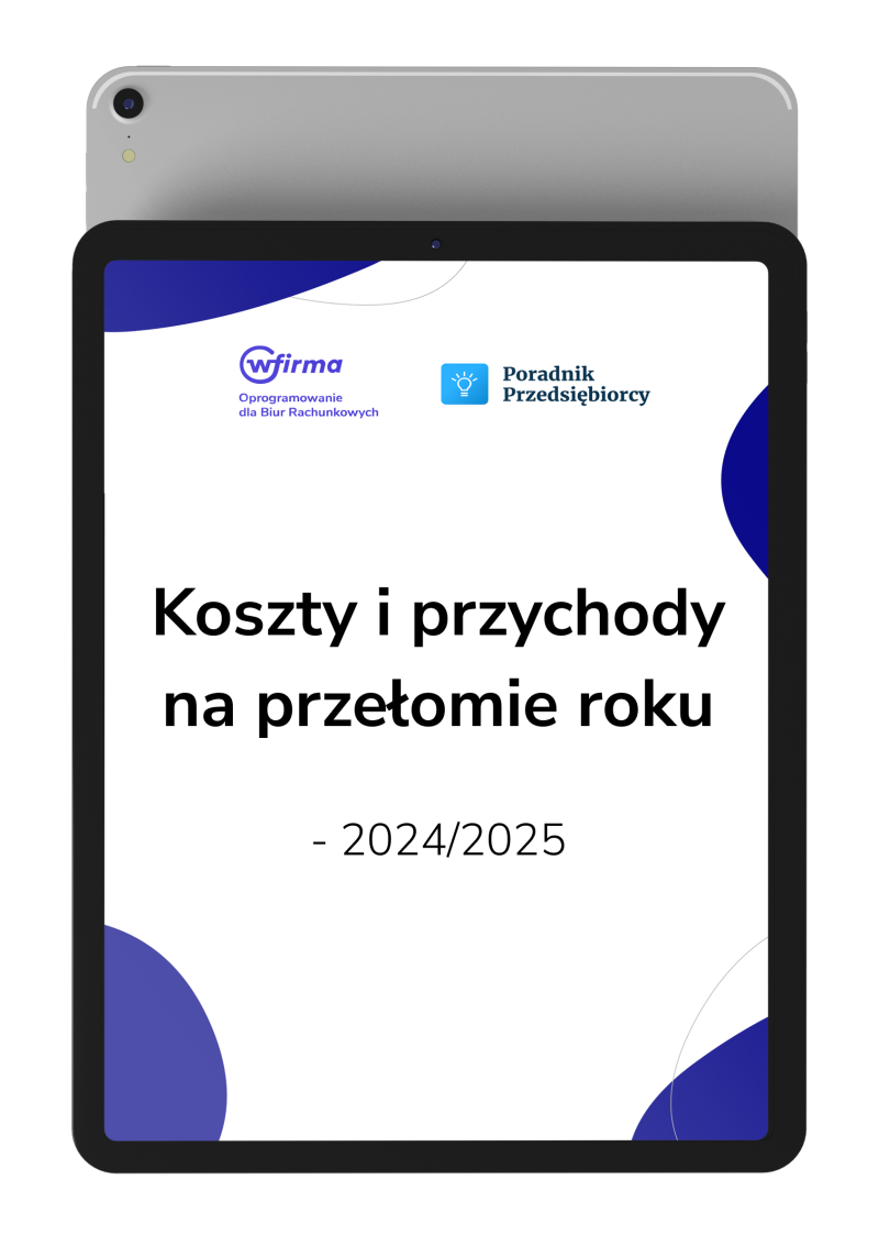 Koszty i przychody na przełomie roku