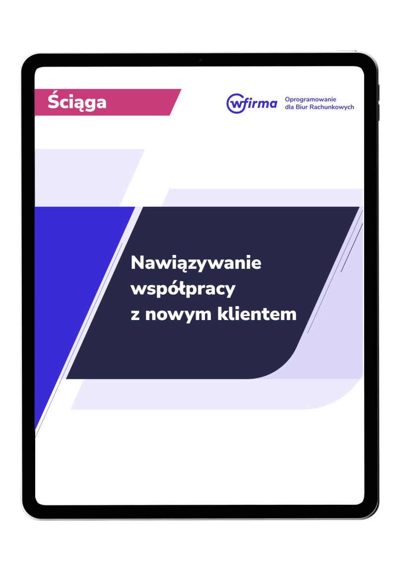Nawiązanie współpracy z nowym klientem w biurze rachunkowym