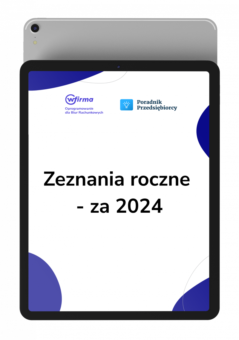 Zeznania roczne - za 2024 rok