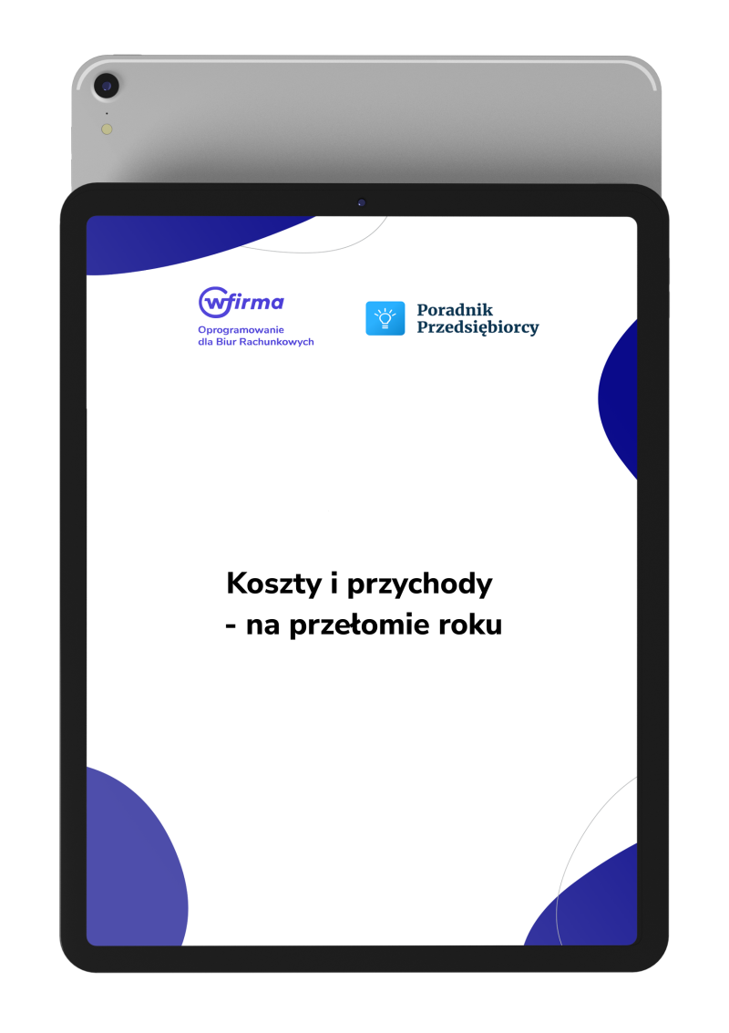 Koszty i przychody na przełomie roku