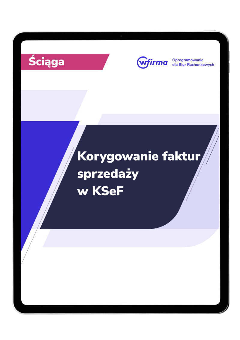 Korygowanie faktur sprzedaży w KSeF